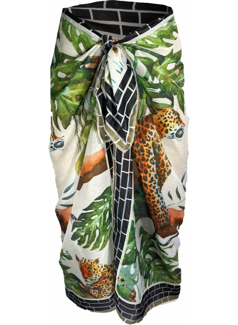Bolder Amara Jaguar Pattern Pareo - Image 1